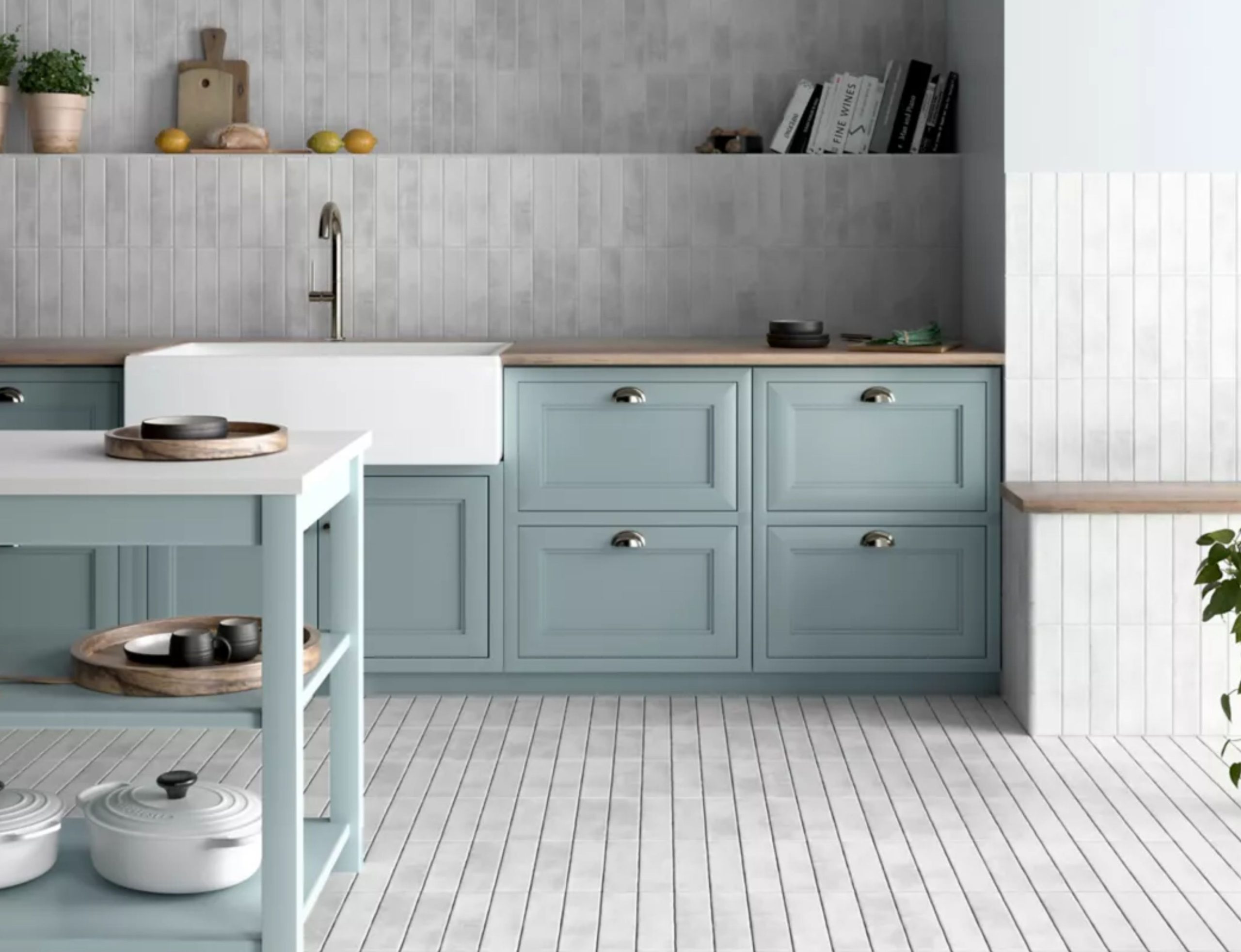 Kitchen Flooring and Backsplash